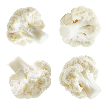 Cauliflower collection. Cauliflower macro photoの写真素材