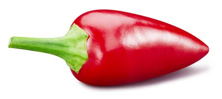 Pepper isolated on white background.の写真素材