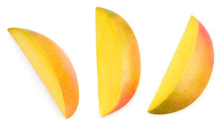 Mango isolated on white backgroundの写真素材