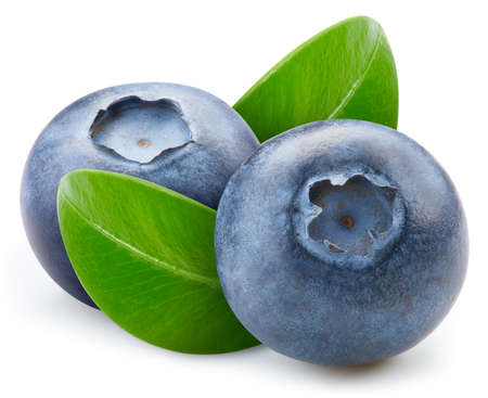 Fresh blueberry isolated on white background.の写真素材