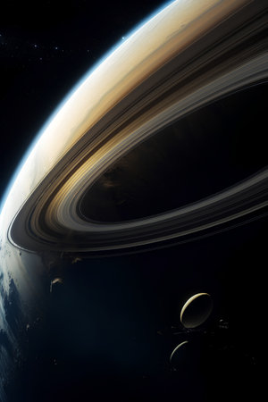 Planets in space. Science fiction wallpaper. Beauty of deep space.の素材