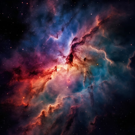Cosmic space and stars, color cosmic abstract background. Elements of this image furnished by NASAの素材