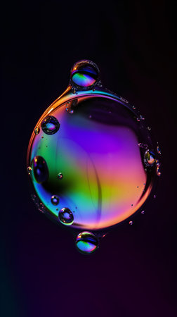 Water drops on a black background. 3d rendering, 3d illustration.の素材