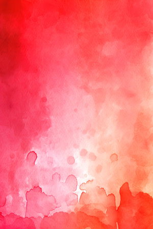 Abstract watercolor background. Red watercolor texture. Vector illustration.の素材