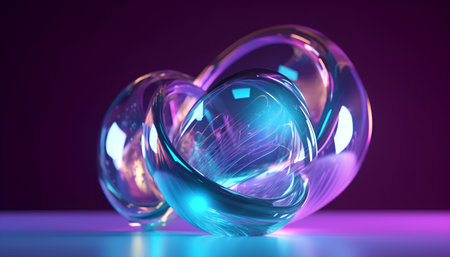 3d render, abstract background, computer digital image, 3d illustrationの素材