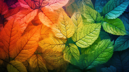 Autumn leaves background. Colorful autumn leaves. Autumn background.の素材