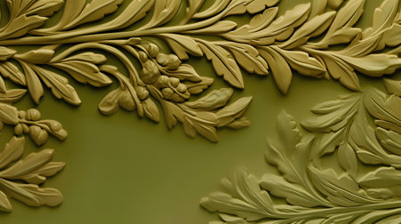 3d illustration of embossed abstract floral background for multiple usesの素材