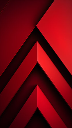Abstract red geometric background. 3d render illustration. Eps 10.の素材