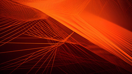 Abstract orange background. Futuristic technology style. Elegant background for business tech presentations.の素材