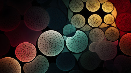 abstract fractal background a computer-generated 2D illustration, textureの素材