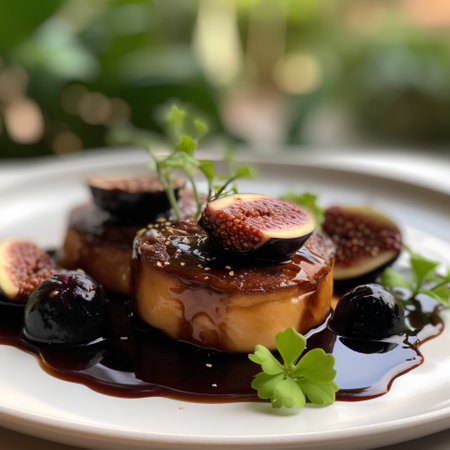 Foie gras with figs and balsamic vinegarの素材