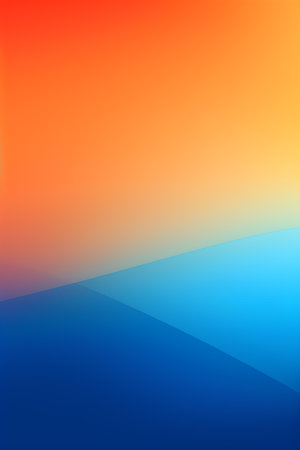 Abstract blue and orange gradient background. Vector illustration. Design for banner, flyer or presentation.の素材