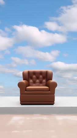 Sofa on the floor in the room. 3d renderの素材