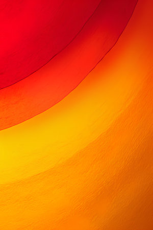 Colorful abstract background with curved lines in red, yellow and orange colorsの素材