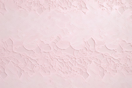 Pink lace background. Lace fabric texture. Seamless pattern.の素材