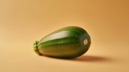 Zucchini on a yellow background. Zucchini with copy space.の素材