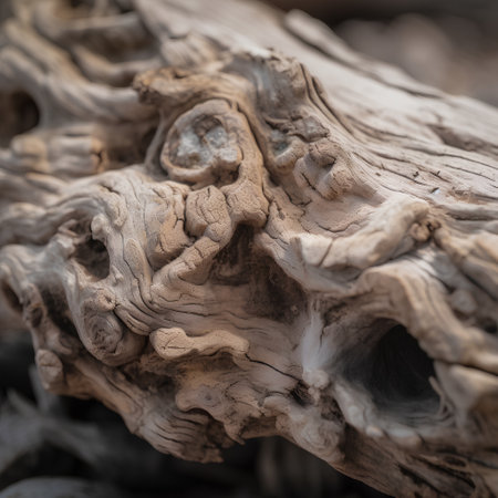 Close up of the root of a dead tree. Abstract background.の素材