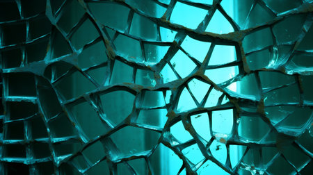 Broken glass texture background. 3d rendering, 3d illustration.の素材