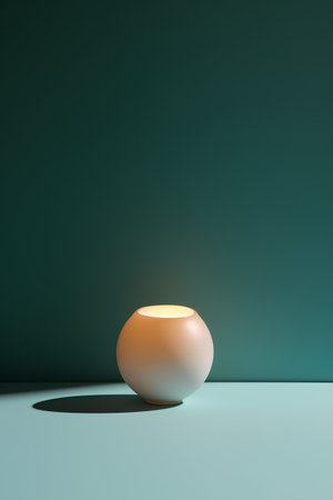 Minimalist scene with geometric forms, 3d render abstract backgroundの素材