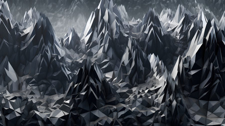 Abstract polygonal background. 3d rendering, 3d illustration.の素材