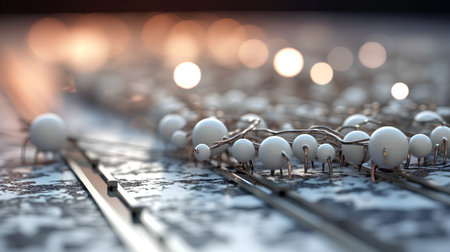 3d rendering of a group of white pins on a world mapの素材