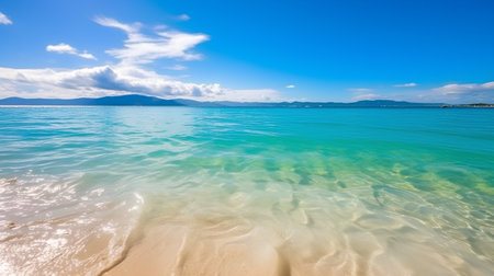 Beautiful beach and tropical sea at Koh Samui island, Thailandの素材