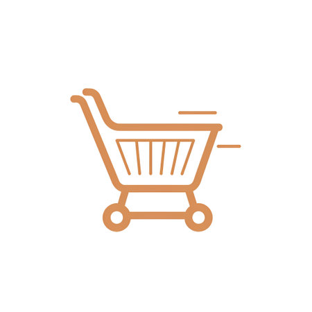 Shopping cart line icon. E-commerce, online shopping symbolの素材