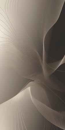 abstract background with wavy lines in beige and brown colorsの素材