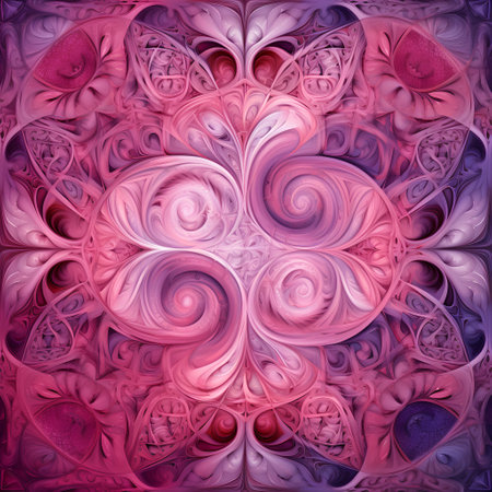 Abstract fractal background. Psychedelic digital art. 3D rendering.の素材