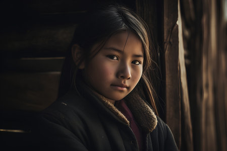 Portrait of a poor girlの素材