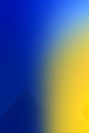 abstract blue and yellow gradient background with copy space for text or imageの素材