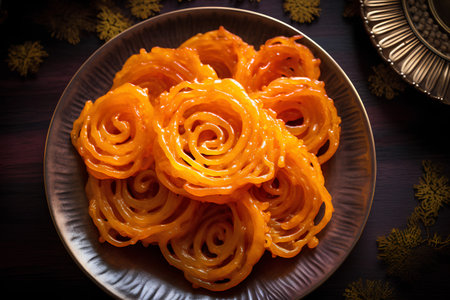 Dry orange candied fruits on a wooden background. Toned.の素材