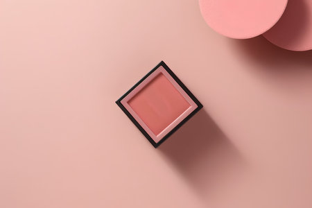 Minimal abstract background, primitive geometrical shapes, pastel colors, 3D renderの素材