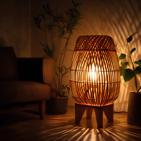 Lantern in the interior of the living room. 3D renderingの素材