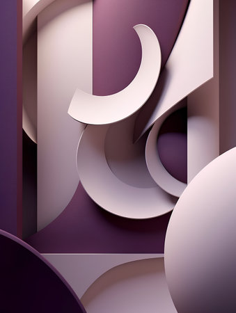 3d render, abstract geometric background, 3d illustration, modern graphic designの素材