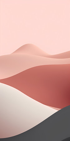 Abstract background with 3d sand dunes. Vector Illustration.の素材