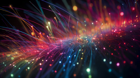 abstract fractal color background a computer-generated 2D illustrationの素材