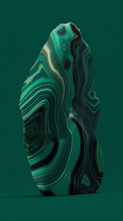 3d render of abstract marble stone with green and black pattern.の素材