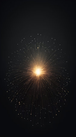 Abstract technology background. Array with dynamic particles. Vector illustration.の素材