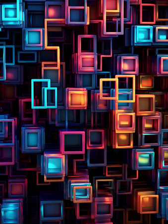 Seamless background pattern. Abstract square pattern. Vector image.の素材