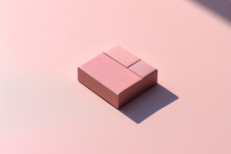 Minimalistic abstract background, primitive geometrical figures, pastel colors, 3D renderの素材