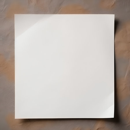 close up of a note paper on grunge paper texture backgroundの素材