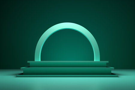 Abstract minimalistic background. 3d render, 3d illustration.の素材