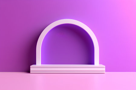 Minimalist background. 3d rendering, 3d illustration.の素材
