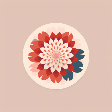 Flower icon. Vector Illustration. Floral design element.の素材