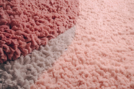 Carpet texture background. Color of the year 2019 Living Coral.の素材
