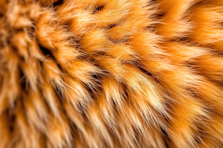 close up of a red fox fur as a background, macro shotの素材