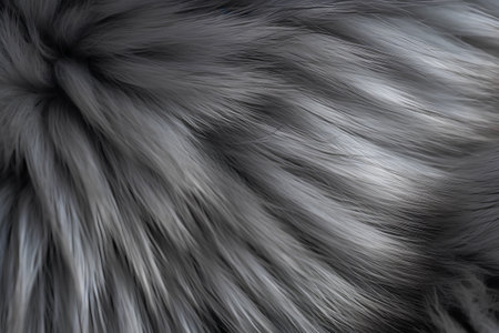 close up of grey fur texture, abstract background for halloweenの素材