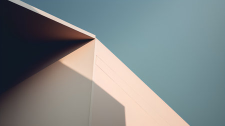 Abstract geometric background. Modern minimalistic style. 3d render illustrationの素材