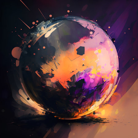 abstract background with watercolor splashes and space for your textの素材